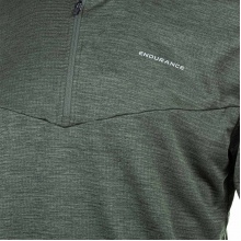 Endurance Fleece Pullover Ledger Midlayer with Zip Dark Green Men